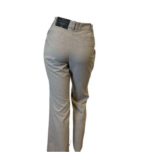Worthington Curvy Fit Trouser Leg - Light Heather Gray Pants Size 12 - Picture 2 of 9